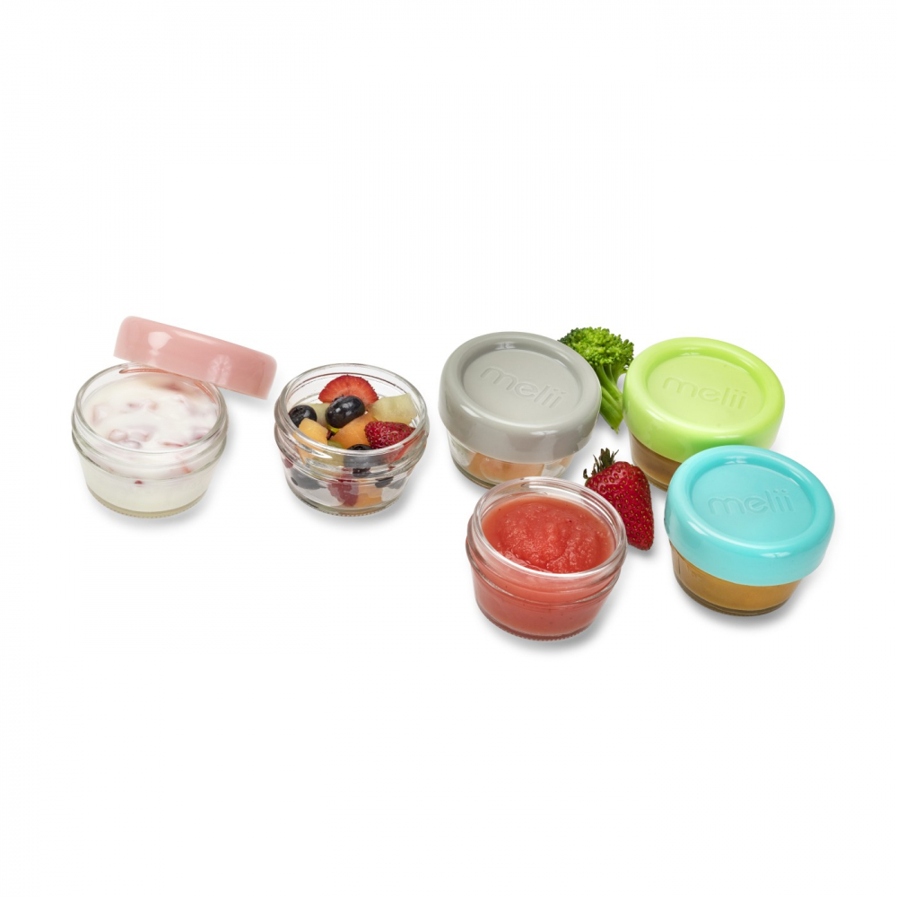 Set 6 recipiente sticla pentru hrana bebe Melii 59 ml - 2 | YEO