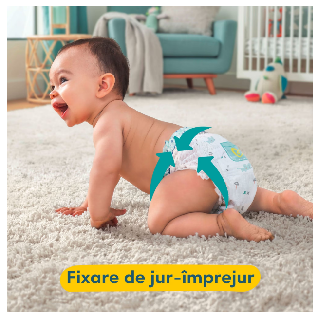 Scutece Pampers Active Baby Jumbo Pack marimea 2 nou nascut 4 - 8 kg 76 buc - 2 | YEO