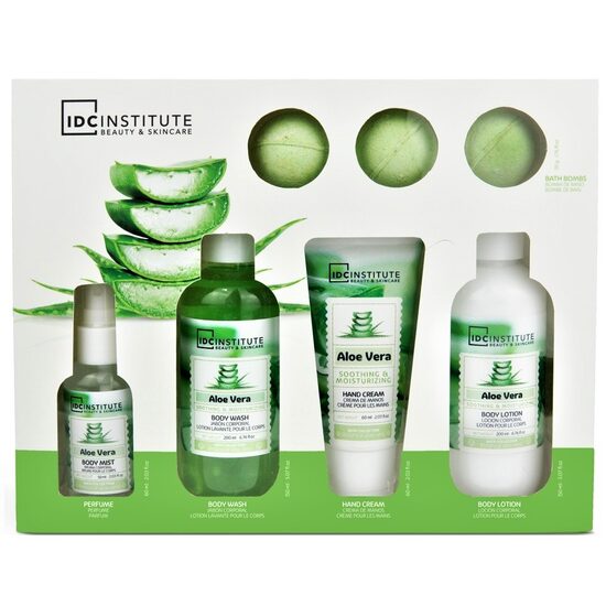 Set 5 produse cosmetice IDC Institute cu aloe vera  570 ml