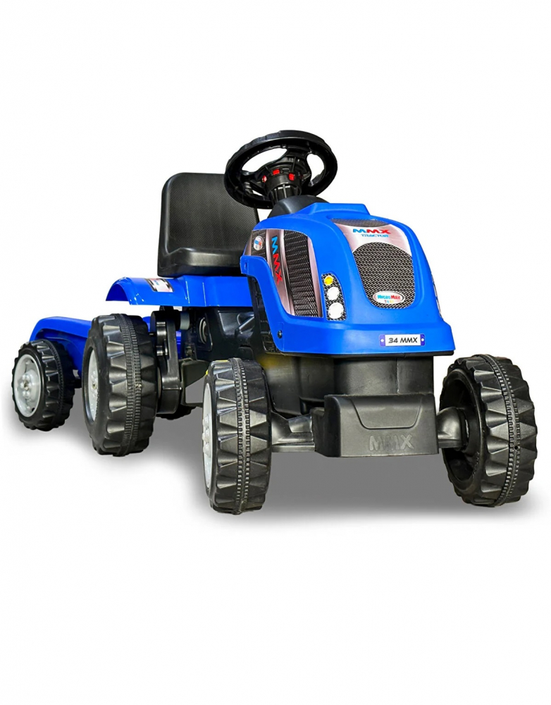 Tractor electric cu remorca Micromax MMX Blue - 6