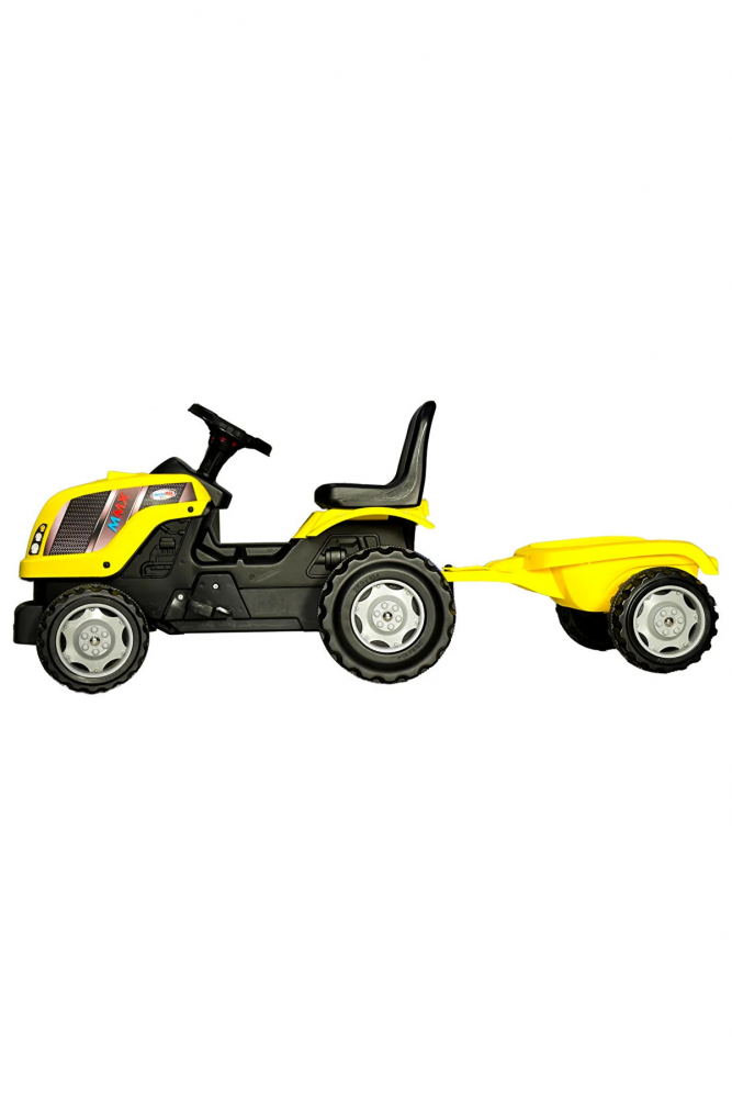 Tractor electric cu remorca Micromax MMX Yellow - 1