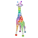 Girafa gigant din plus Melissa&Doug Rainbow