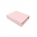 Cearceaf cu elastic Qmini  pentru patut co-sleeper Theo 85x46 cm din bumbac Powdery pink
