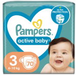 Scutece Pampers Active Baby Jumbo Pack Nr.3 6 -10 kg 70 buc