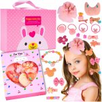 Set 19 accesorii pentru par Pink Box