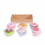 Set de joaca 6 briose in cutie cadou Moni Cupcakes
