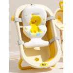 Set cadita Little Mom cu hamac si termometru pentru copii Yellow