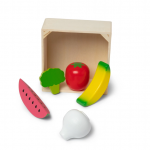 Set de joaca din lemn pentru jocuri de rol Fructe si legume