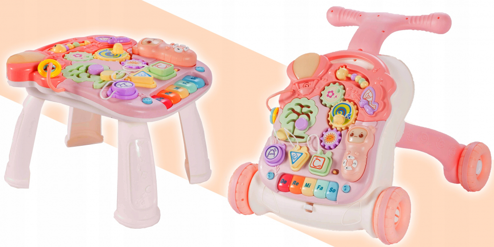 Antepremergator interactiv 2 in 1 Musical Pink - 2 | YEO