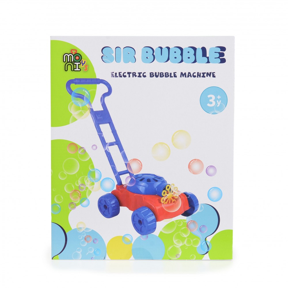 Masina de tuns iarba cu baloane de sapun Moni Sir Bubble Albastru - 1