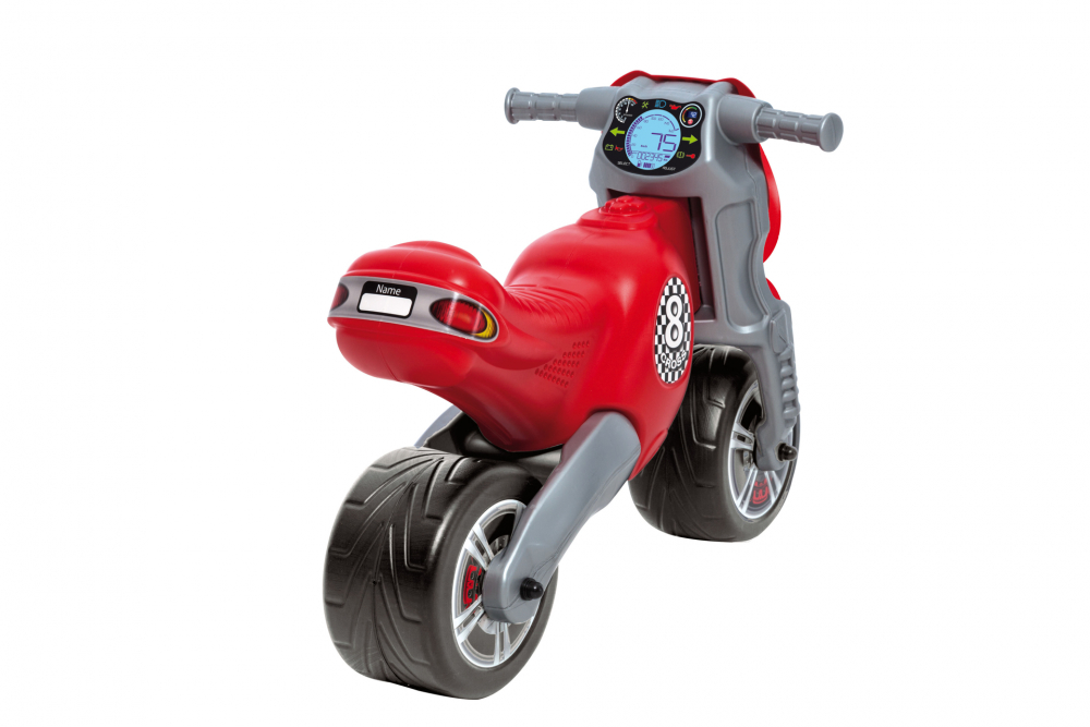 Motocicleta copii cu doua roti fara pedale Cross 8 motor rosu - 1
