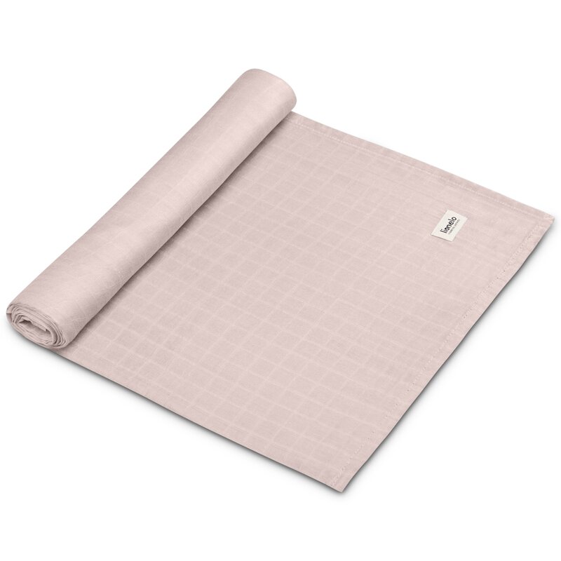 Muselina Lionelo multifunctionala din bambus 120x120 cm Bej