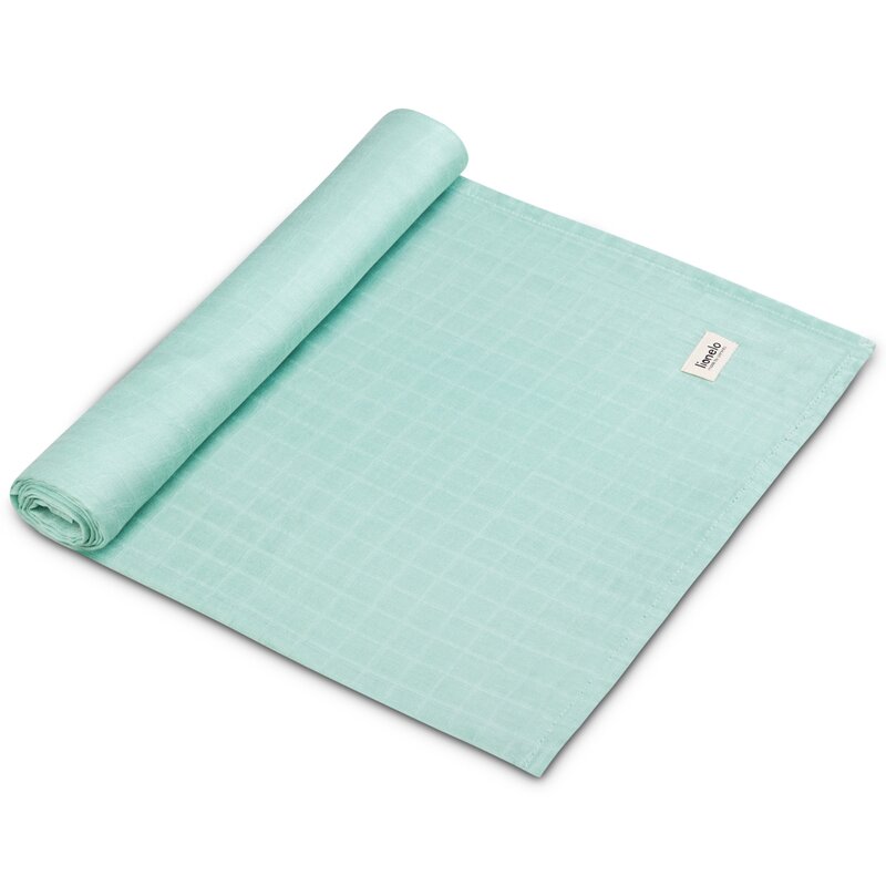 Muselina Lionelo multifunctionala din bambus 120x120 cm Verde