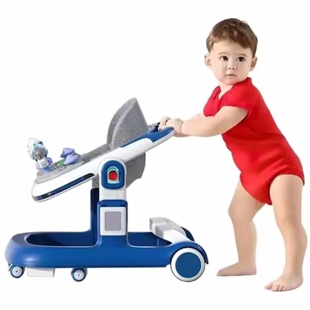 Premergator cu functie de antepremergator Little Mom Rocket Blue - 1