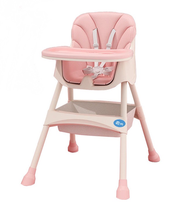 Scaun de masa transformabil 2 in 1 Little Mom Modern Pink