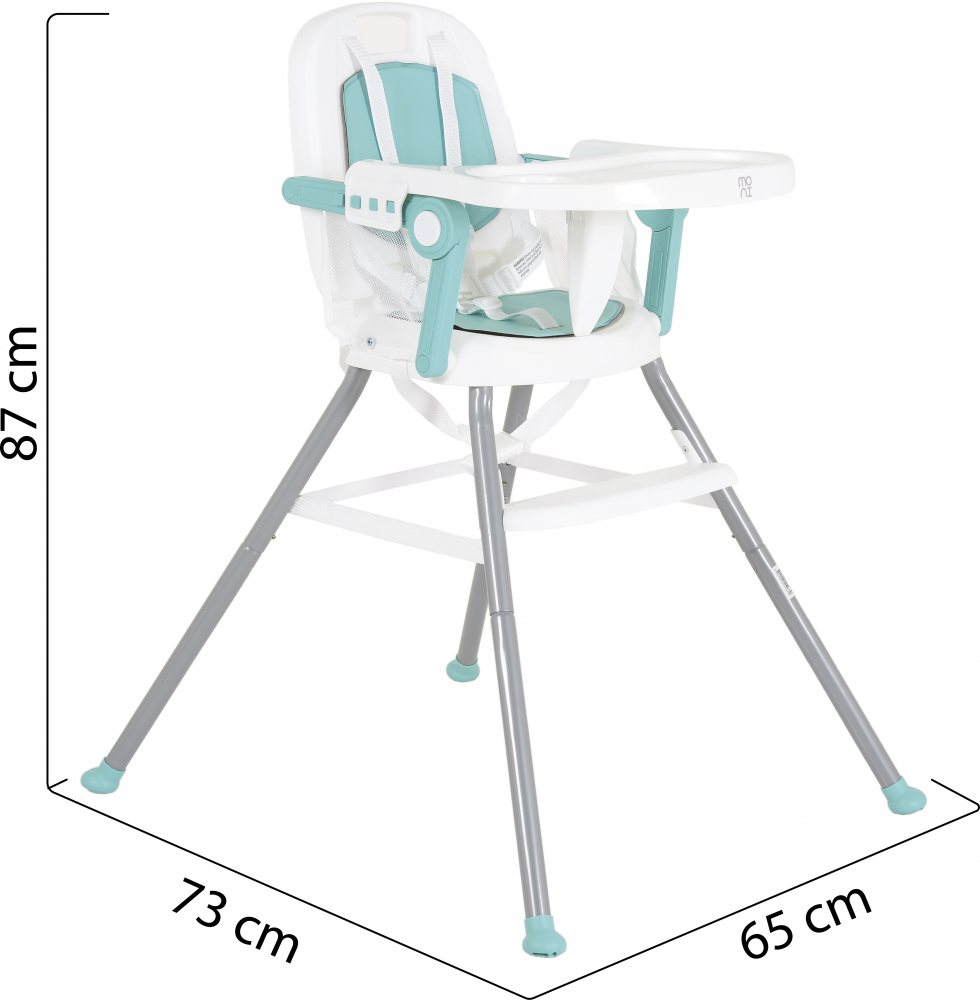 Scaun de masa transformabil 2in1 si portabil Moni Amaretti Mint - 3 | YEO