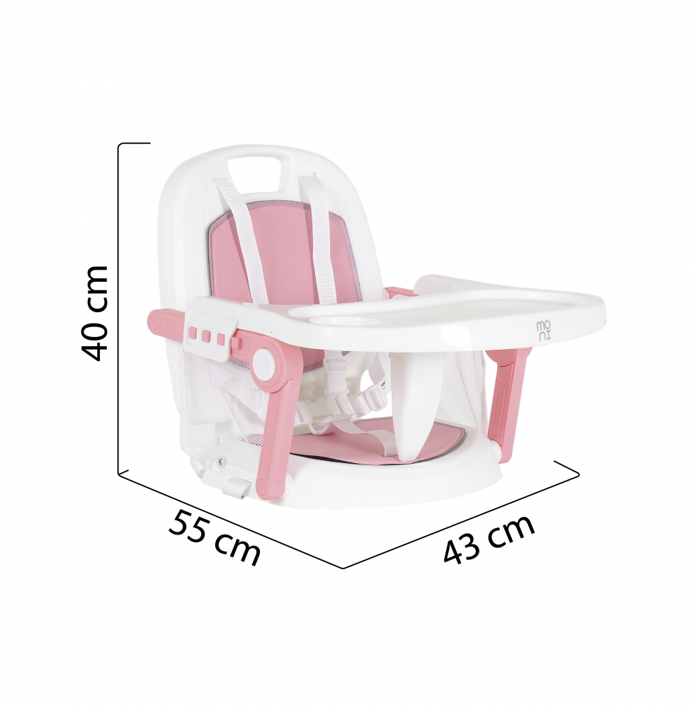 Scaun de masa transformabil 2in1 si portabil Moni Amaretti Pink - 3 | YEO