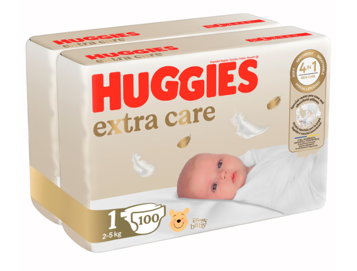 Scutece Huggies Elite Soft 1, 3-5 kg 100 buc - 1 | YEO