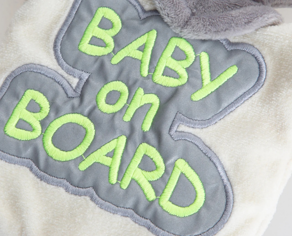 Semn reflectorizant Baby on Board BabyJem Verde - 1