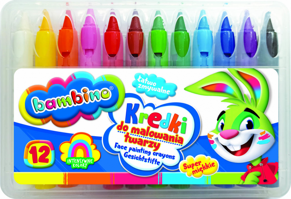Set 12 creioane pentru pictarea fetei Bambino
