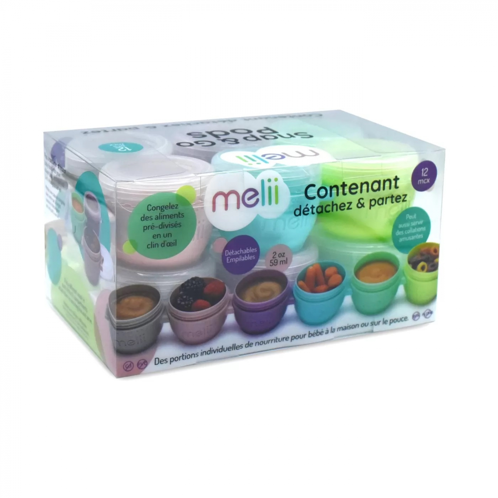 Set 12 recipiente silicon SnapGo Melii 59 ml - 1 | YEO