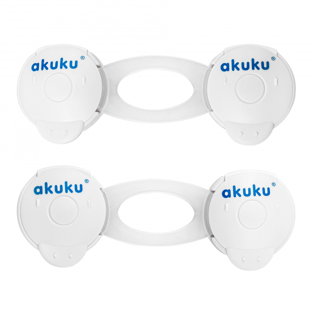 Set 2 sigurante multifunctionale Akuku Safety lock alb