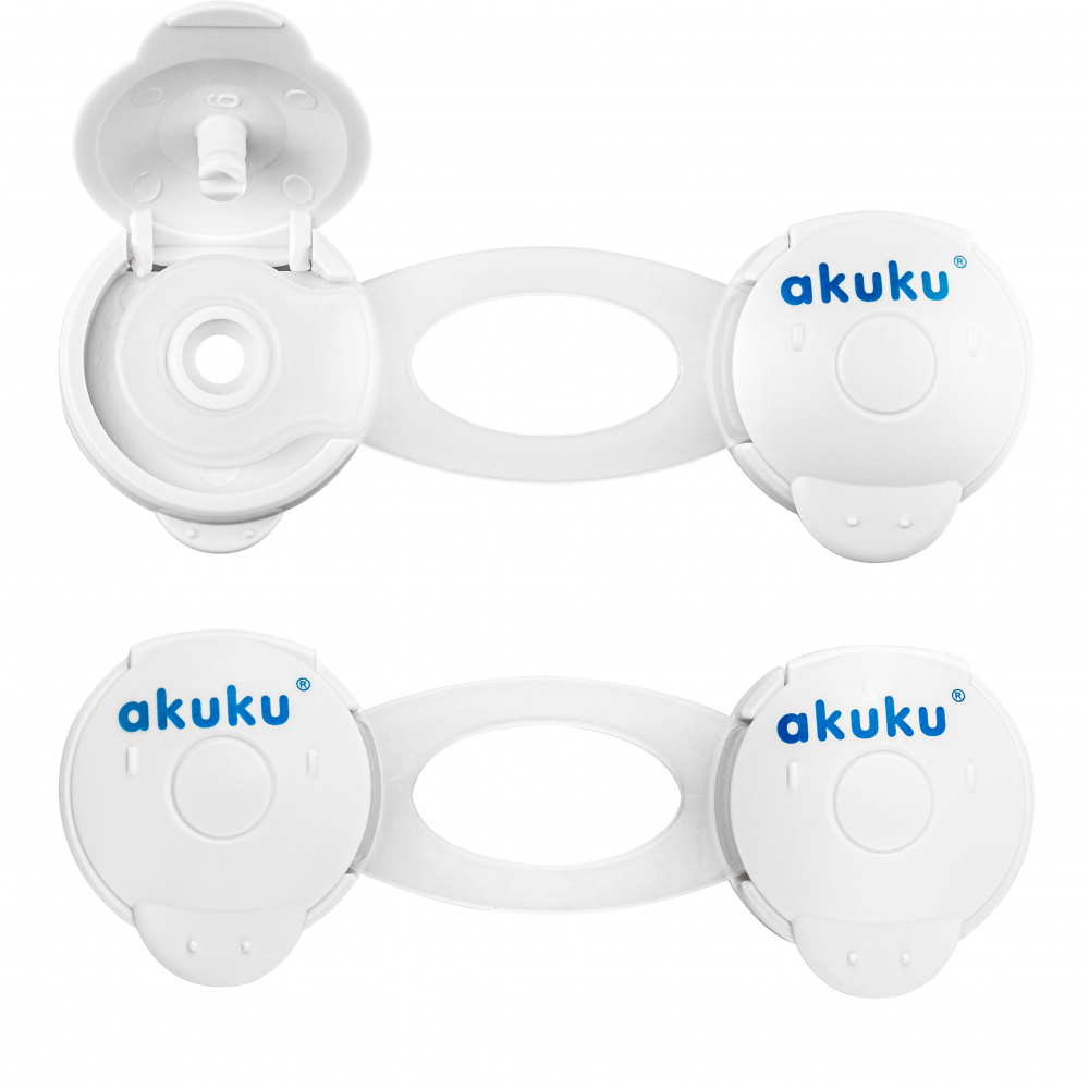 Set 2 sigurante multifunctionale Akuku Safety lock alb - 1 | YEO