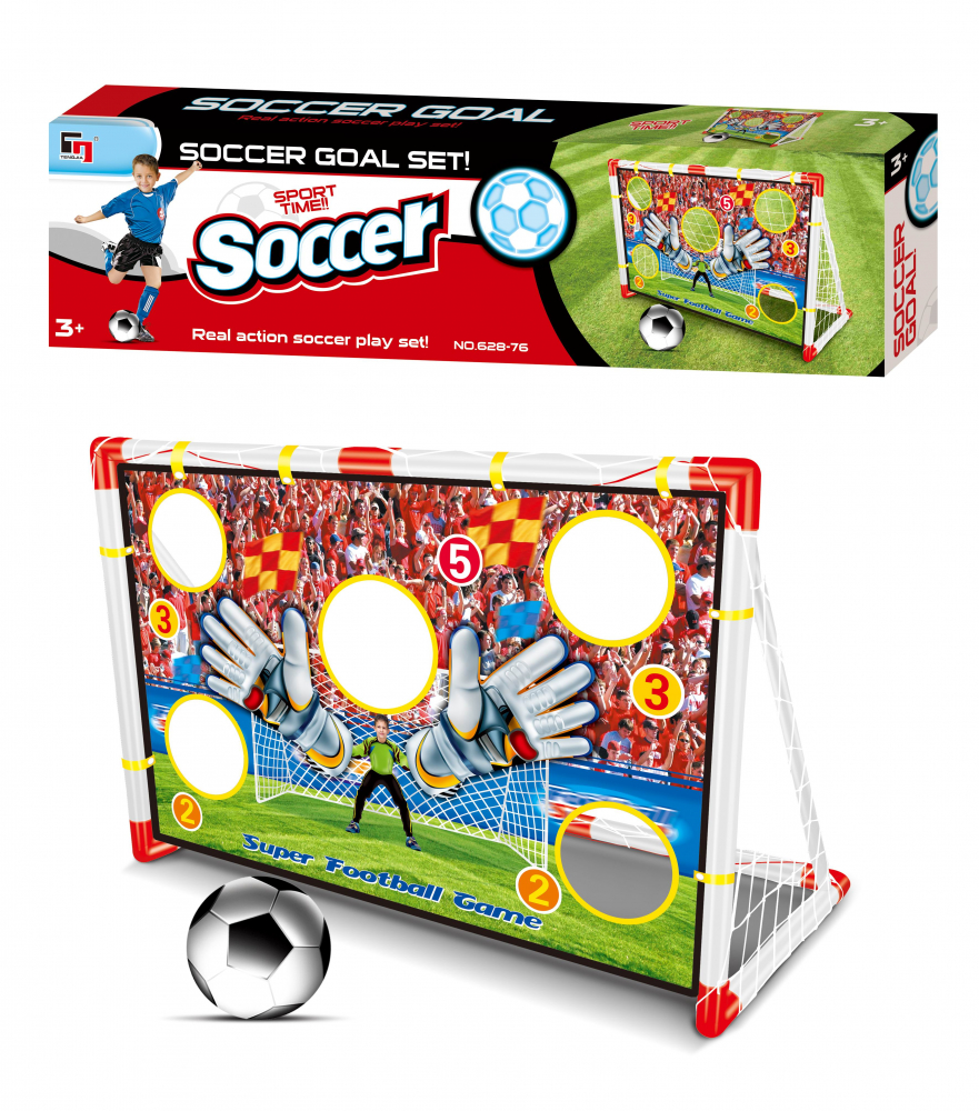 ce lungime are un teren de fotbal Set poarta de fotbal cu perete 120x51x77cm