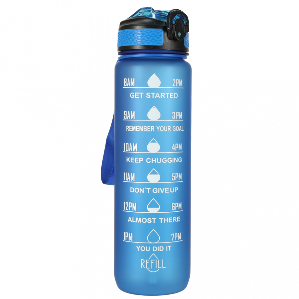 Sticla de Apa gradata pentru sport 1L Blue - 3 | YEO