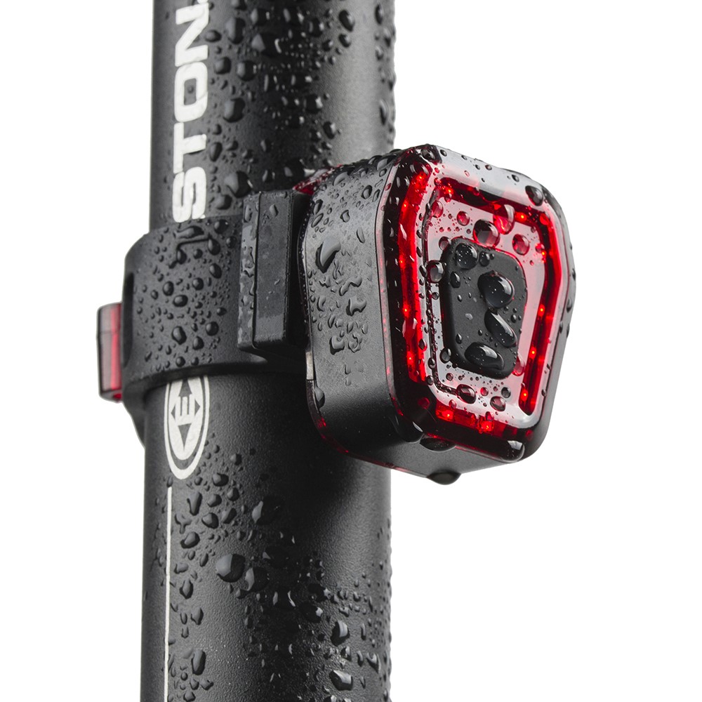 Stop bicicleta cu LED incarcare USB rezistenta la apa 100 lumeni Rosu - 1 | YEO