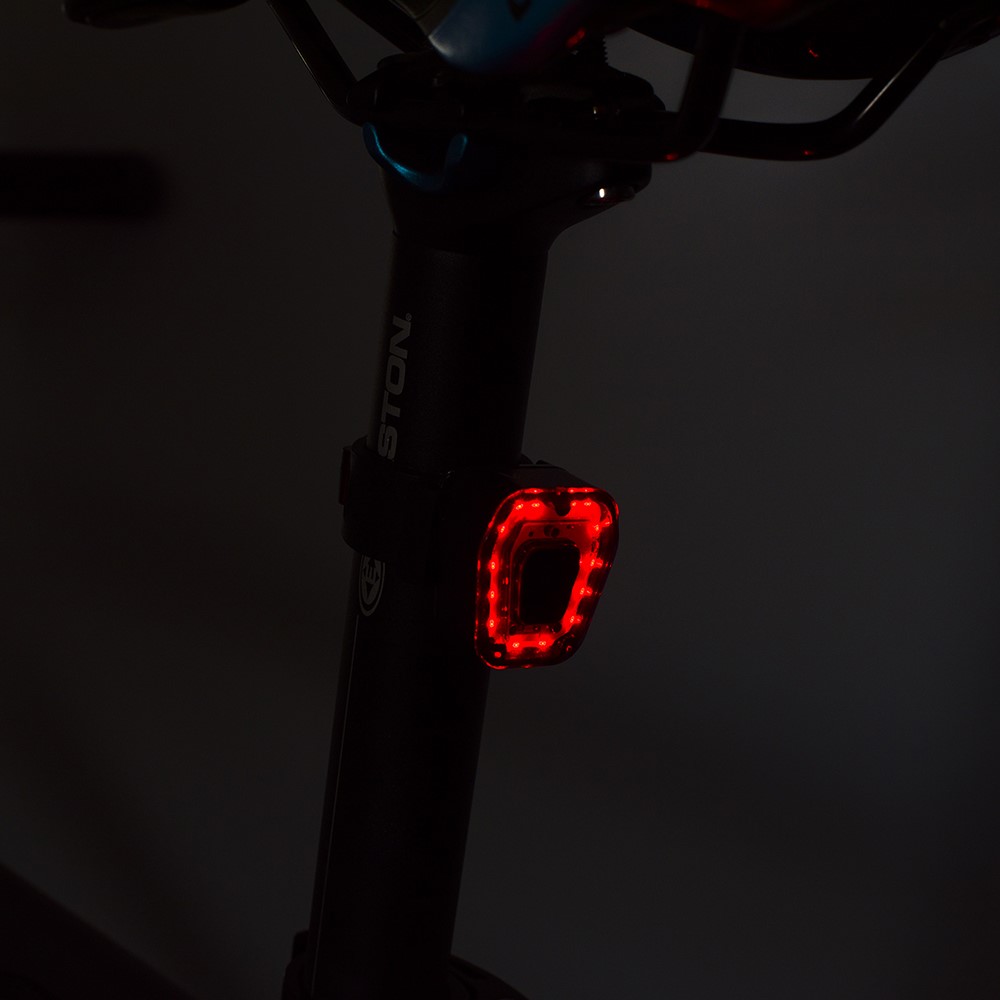 Stop bicicleta cu LED incarcare USB rezistenta la apa 100 lumeni Rosu - 2 | YEO