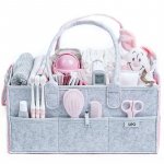 Gentuta mamicii organizator scutece si accesorii copii/bebelusi 38x26x18 cm pink