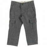 Pantaloni gri cu buzunare laterale 12 luni 80 cm