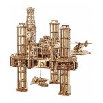 Puzzle 3D WT mecanic din lemn Platforma de foraj petroliera 1180 piese