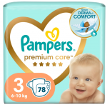 Scutece Pampers Premium Care jumbo pack marime 3, 6-10 kg, 78 buc