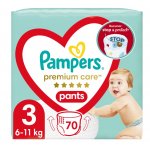 Scutece-chilotel Pampers Premium Care Pants Mega Box marime 3, 6-11 kg 70 buc