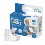 Set 4 protectii magnetice Sipo Baby Safety pentru usi de dulapuri si sertare