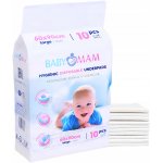 Set 10 aleze impermeabile pentru copii, BabyMam, utilizare multipla, de unica folosinta, masura large, dimensiune 60 x 90 cm