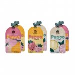Set de pungi Petite&Mars Papoo pentru mancare reutilizabile fara BPA 150 ml Multicolor