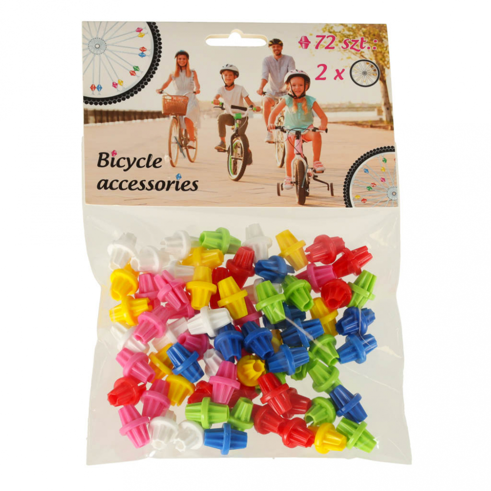 Accesorii pentru rotile bicicletei 72 bucati Multicolore