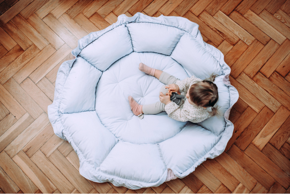 BabyNest multifunctional transformabil 3in1 Floo for Baby Ball Pit Gri - 1