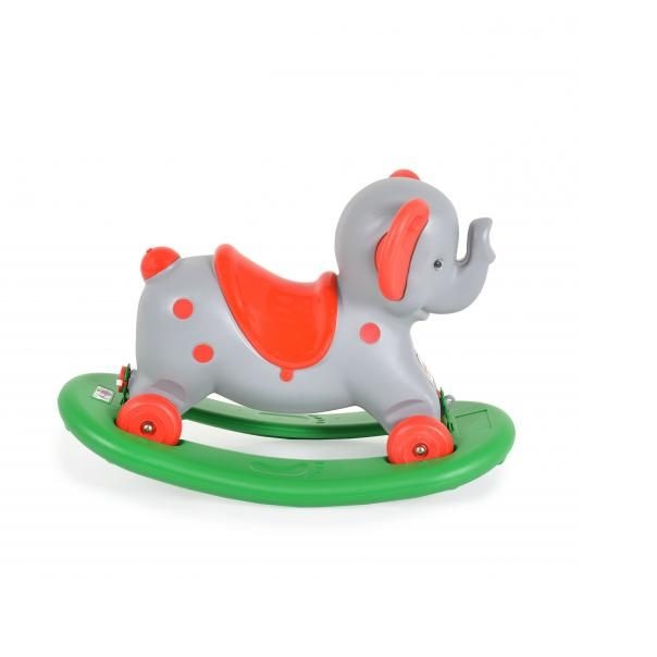 Balansoar elefant 2 in 1 cu roti si platforma detasabila Pilsan Grey - 1 | YEO