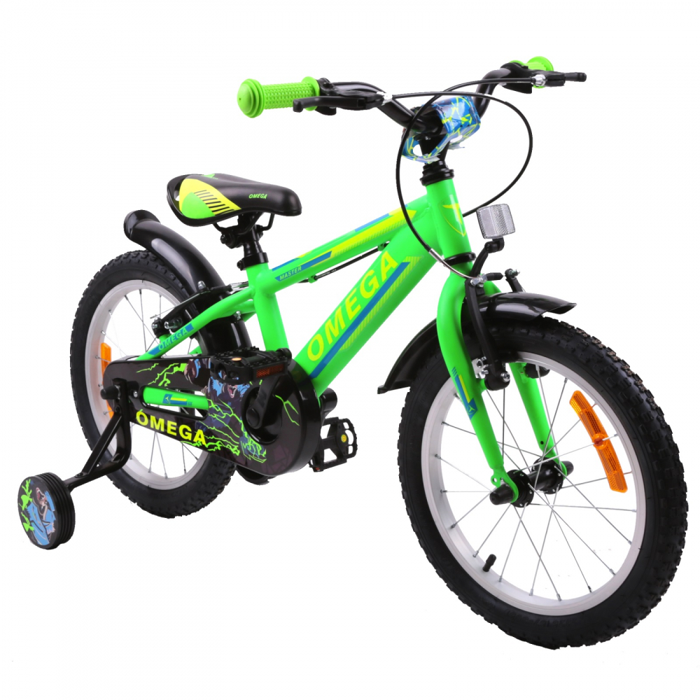 Bicicleta copii Omega Master 12 inch verde - 1