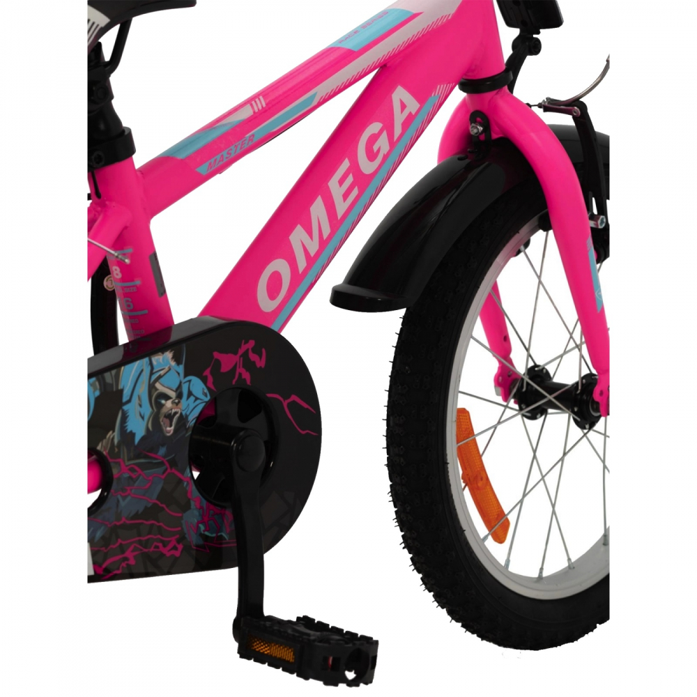 Bicicleta copii Omega Master 16 inch roz - 3