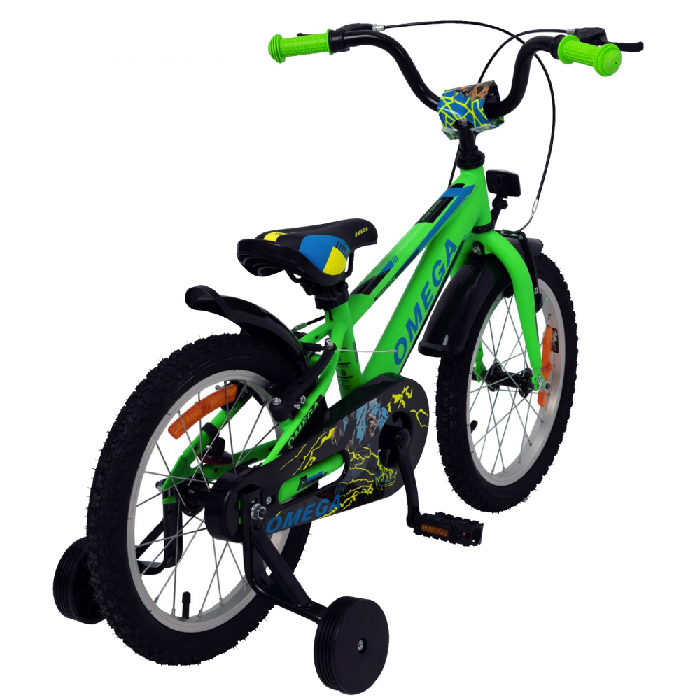 Bicicleta copii Omega Master 16 inch verde - 1