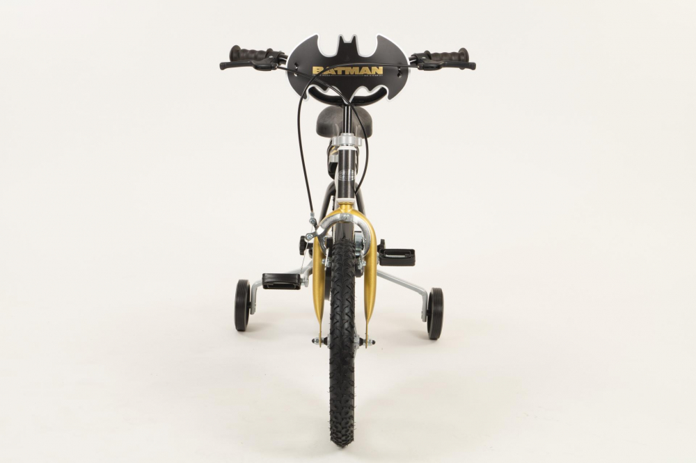 Bicicleta cu roti ajutatoare si sticluta de apa cu suport Batman 16 inch - 1
