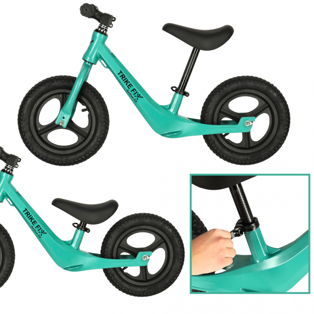 Bicicleta de echilibru Trike Fix Active X Green 12 inch - 1