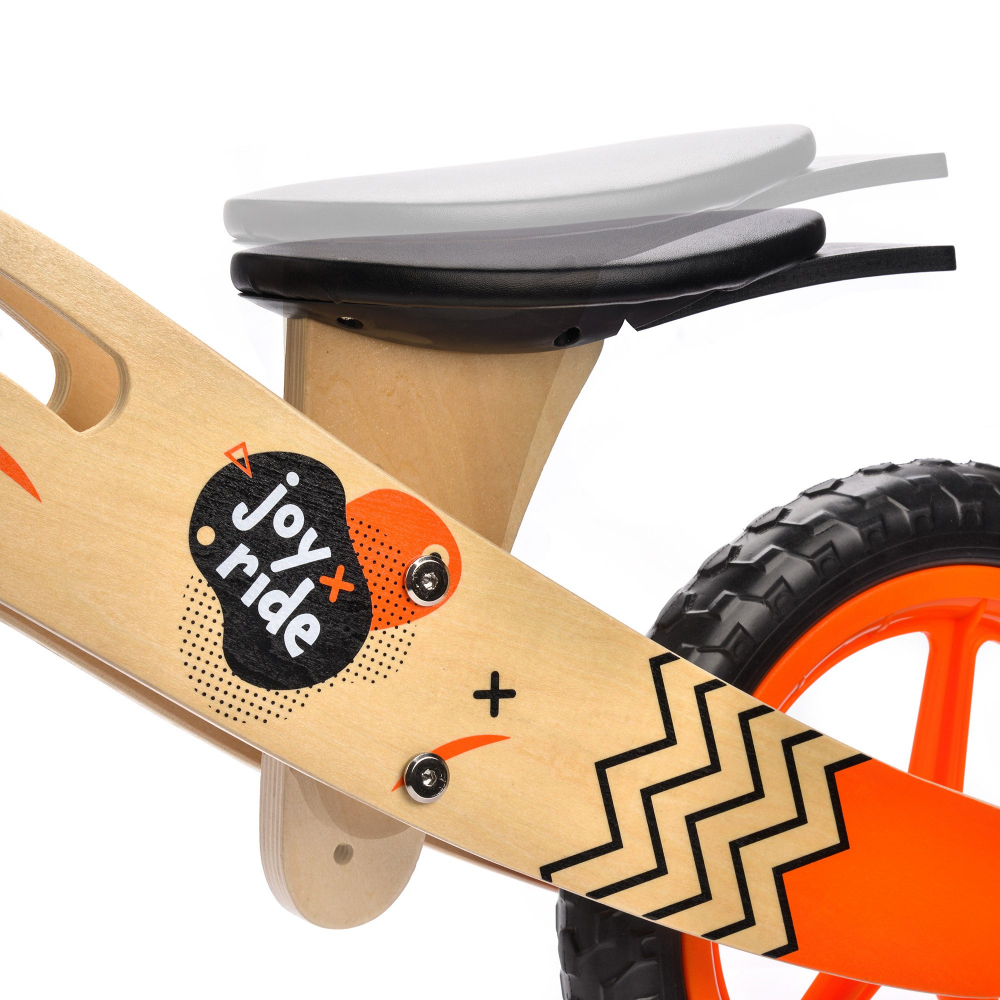 Bicicleta fara pedale din lemn Joy Ride Balance Orange - 6