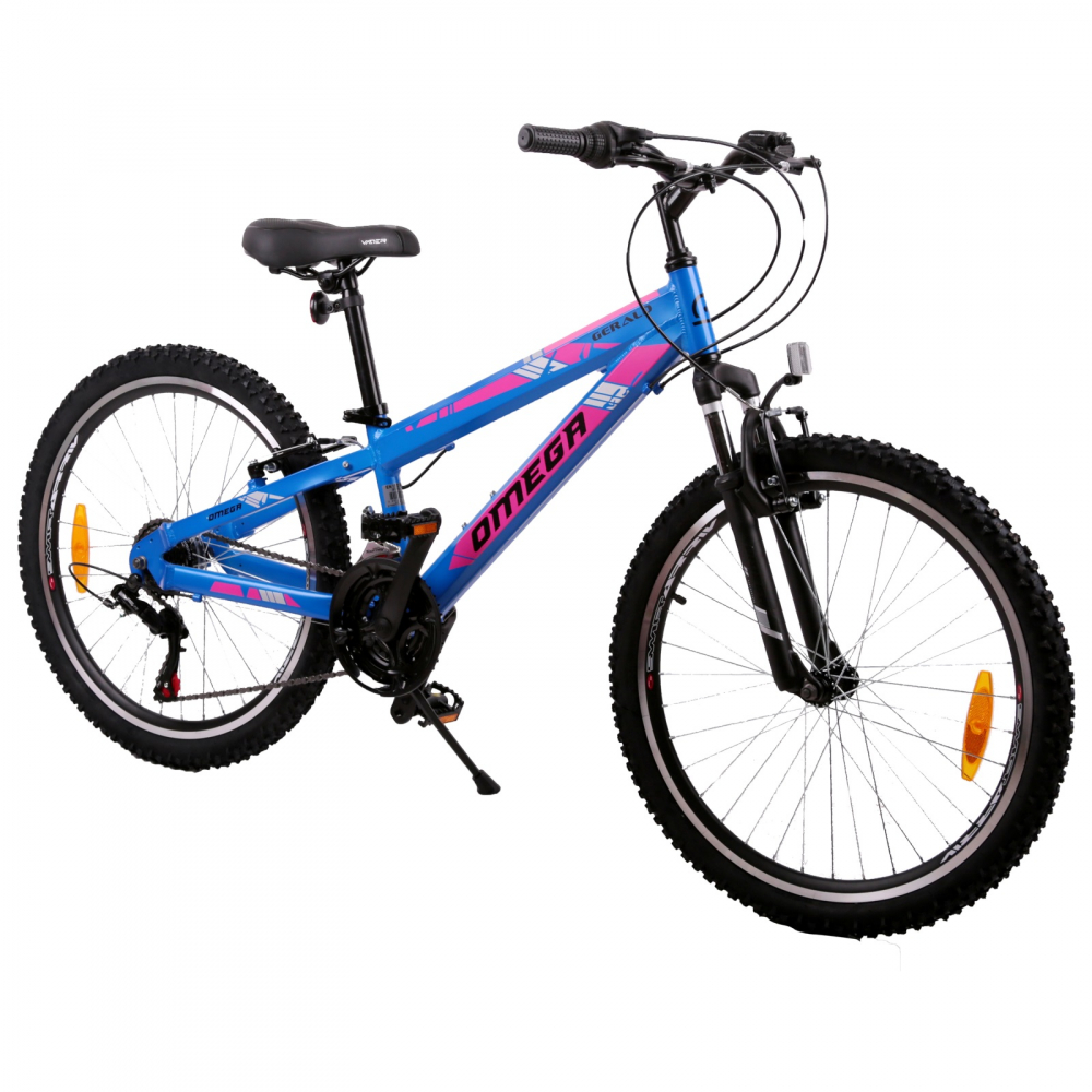 Bicicleta mountainbike copii Omega Gerald 24 inch 18 viteze albastru - 1