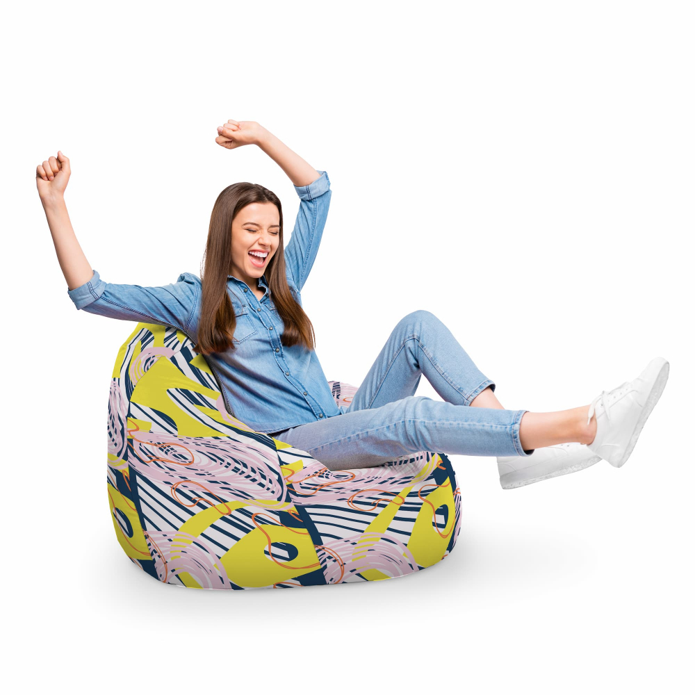 Fotoliu Puf Bean Bag tip Para XL Abstract Spiral - 4